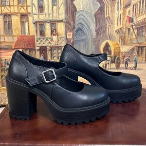 Torrid Black Platform Mary Jane Heels